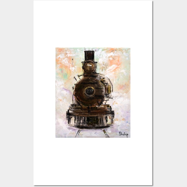 Steam Engine Wall Art by NataliaShchip